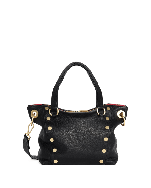 Daniel | Black/Brushed Gold Red Zip | Med