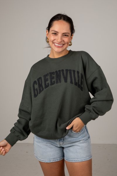 Greenville Graphic Hunter Green Pullover