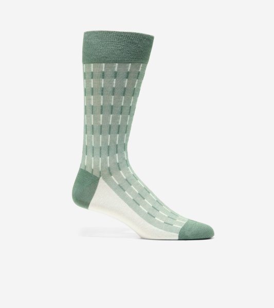 Men's Mod Stripe Dress Crew Socks
