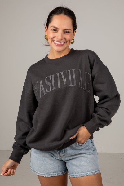 Nashville Grey Graphic Pullover