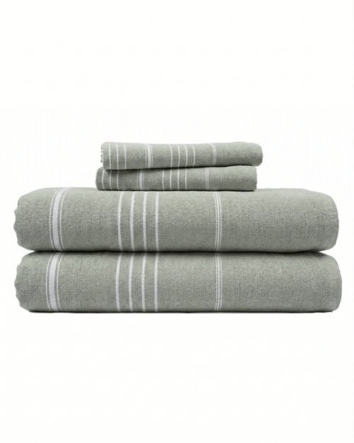Classic Fringeless XL Bath Bundle - Sage