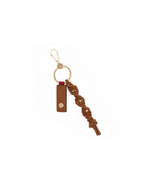 Knotted Key Ring | Cocoa/Gold