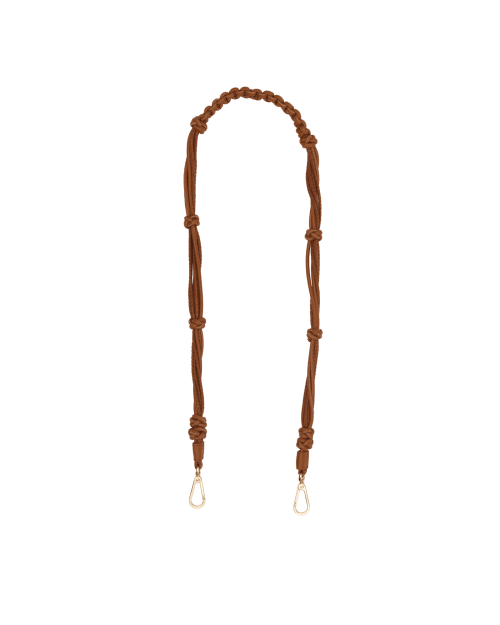 Knotted Long Strap | Cocoa/Gold
