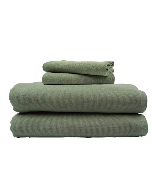 Terra Fringeless XL Bath Bundle - Hedge Green