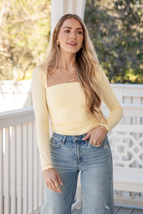 FINAL SALE - Happy Little Moments Long Sleeve Top
