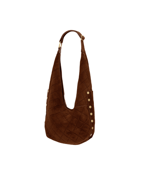 Tom Zip | Chocolate Diamond Suede/Antique Gold | Lrg